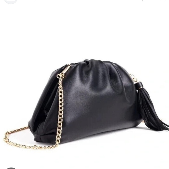 Understated Leather Black Vegan Clutch NWT - Picture 7 of 7